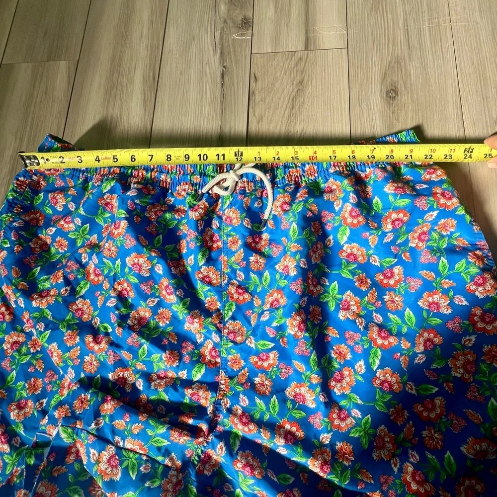 Polo Ralph Lauren Blue Floral Pattern Traveler Swim Trunks men’s 4XB